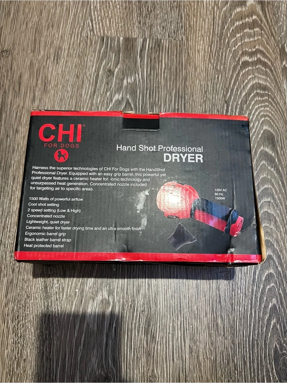 CHI for Dogs Hand Shot Professional Dryer - Red